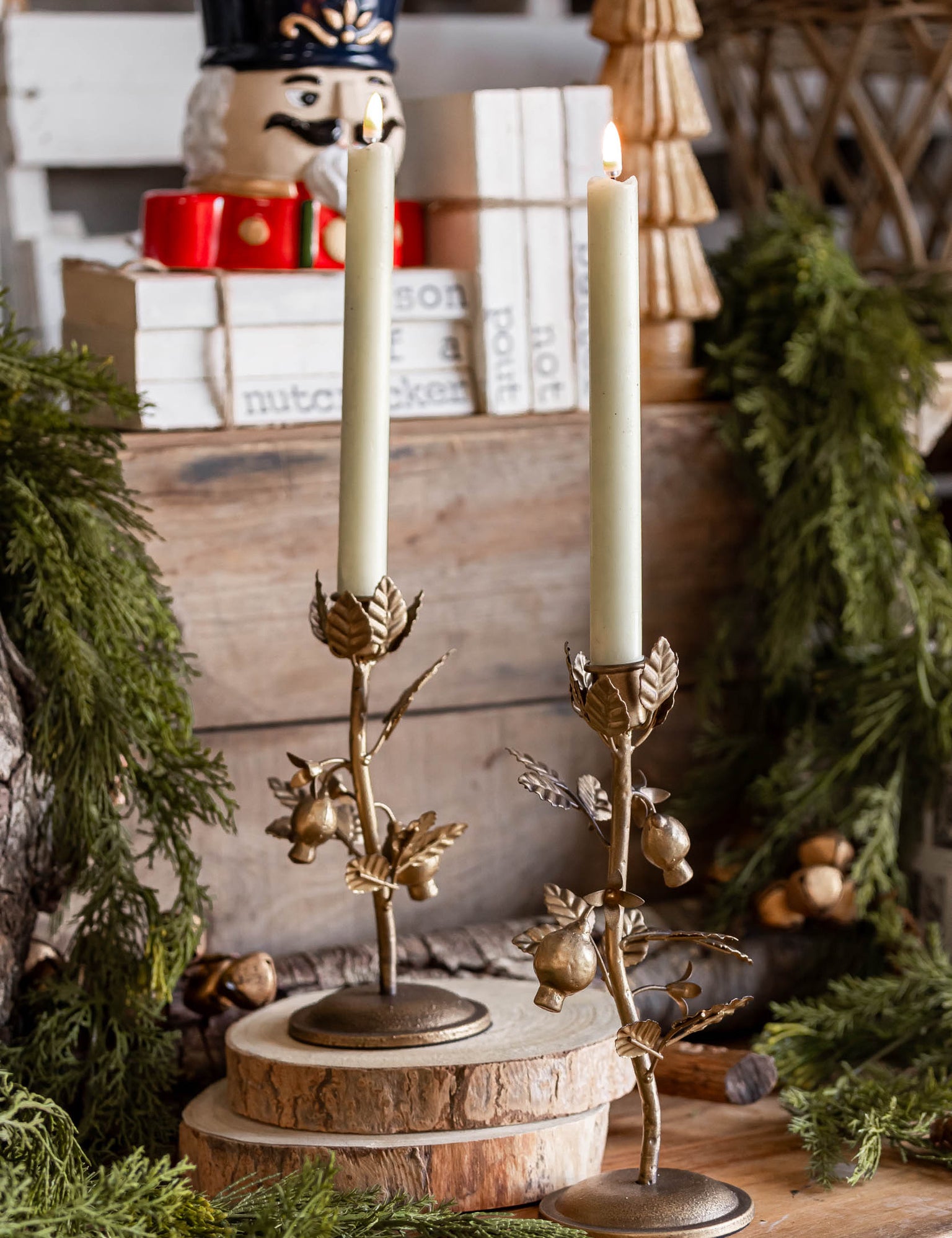 Pomegranate Candlestick Raz Imports