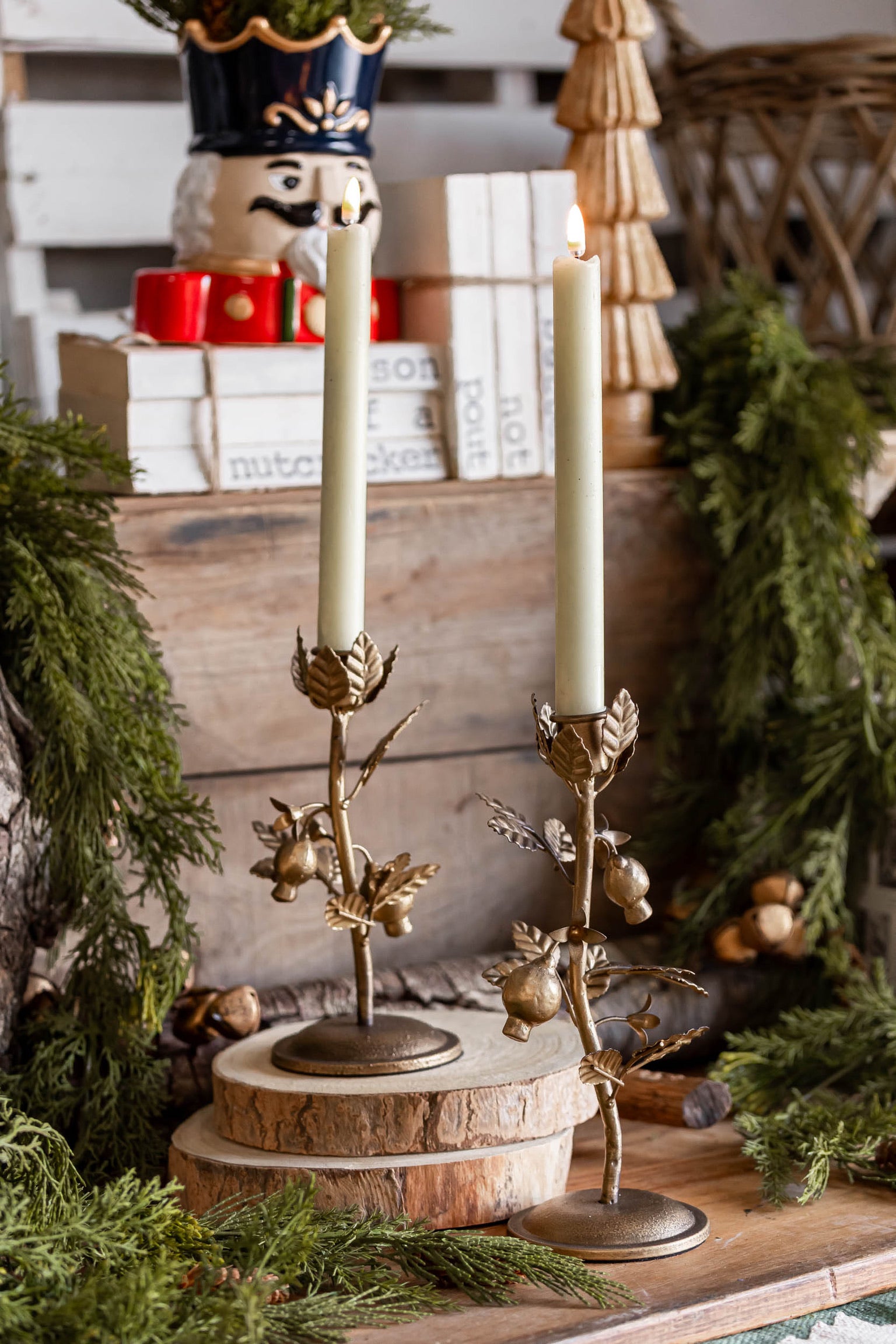 Pomegranate Candlestick Raz Imports