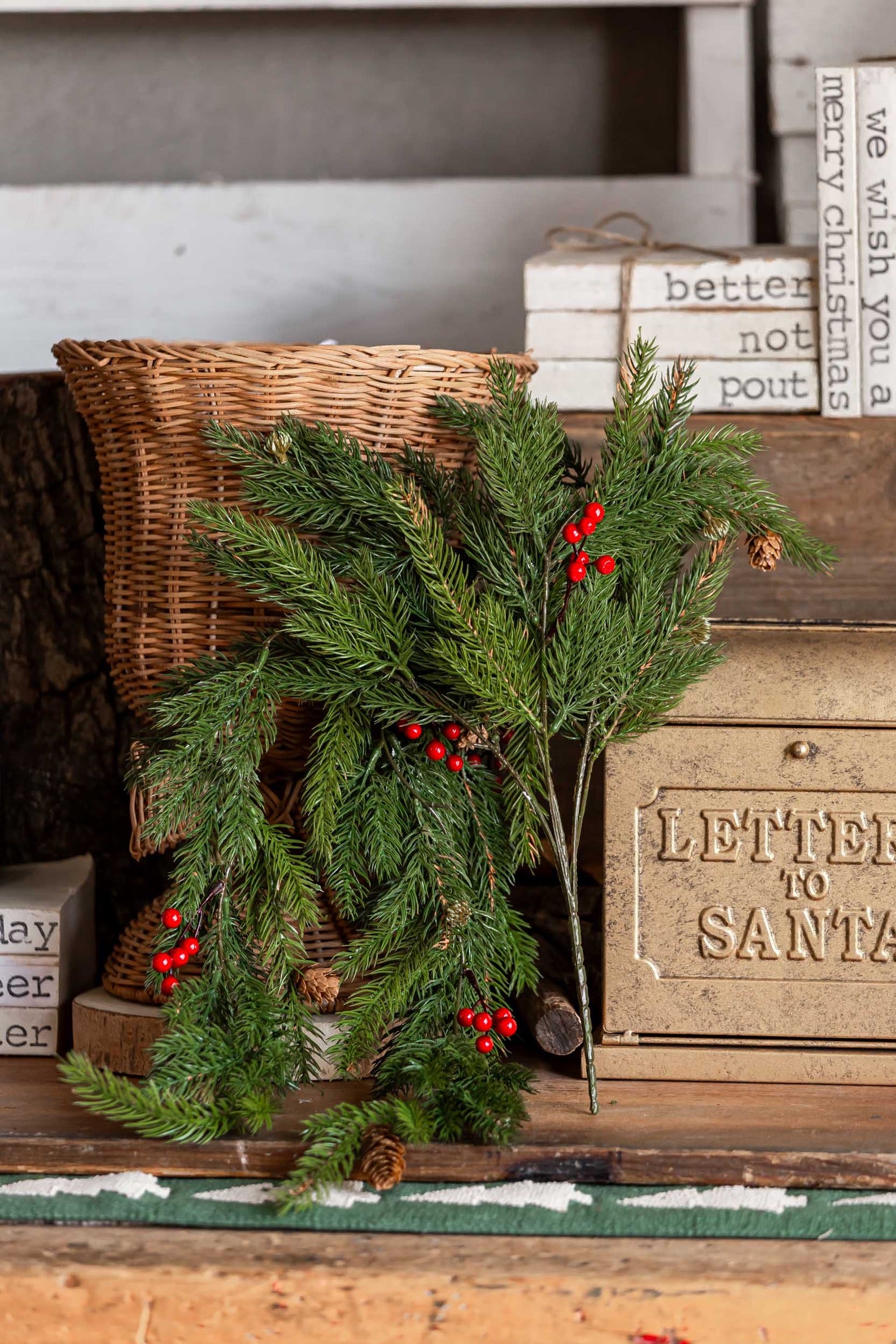 Spruce Berry Hanging Stem Lancaster and Vintage