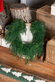 Tonal Cedar Hanging Wreath Lancaster and Vintage