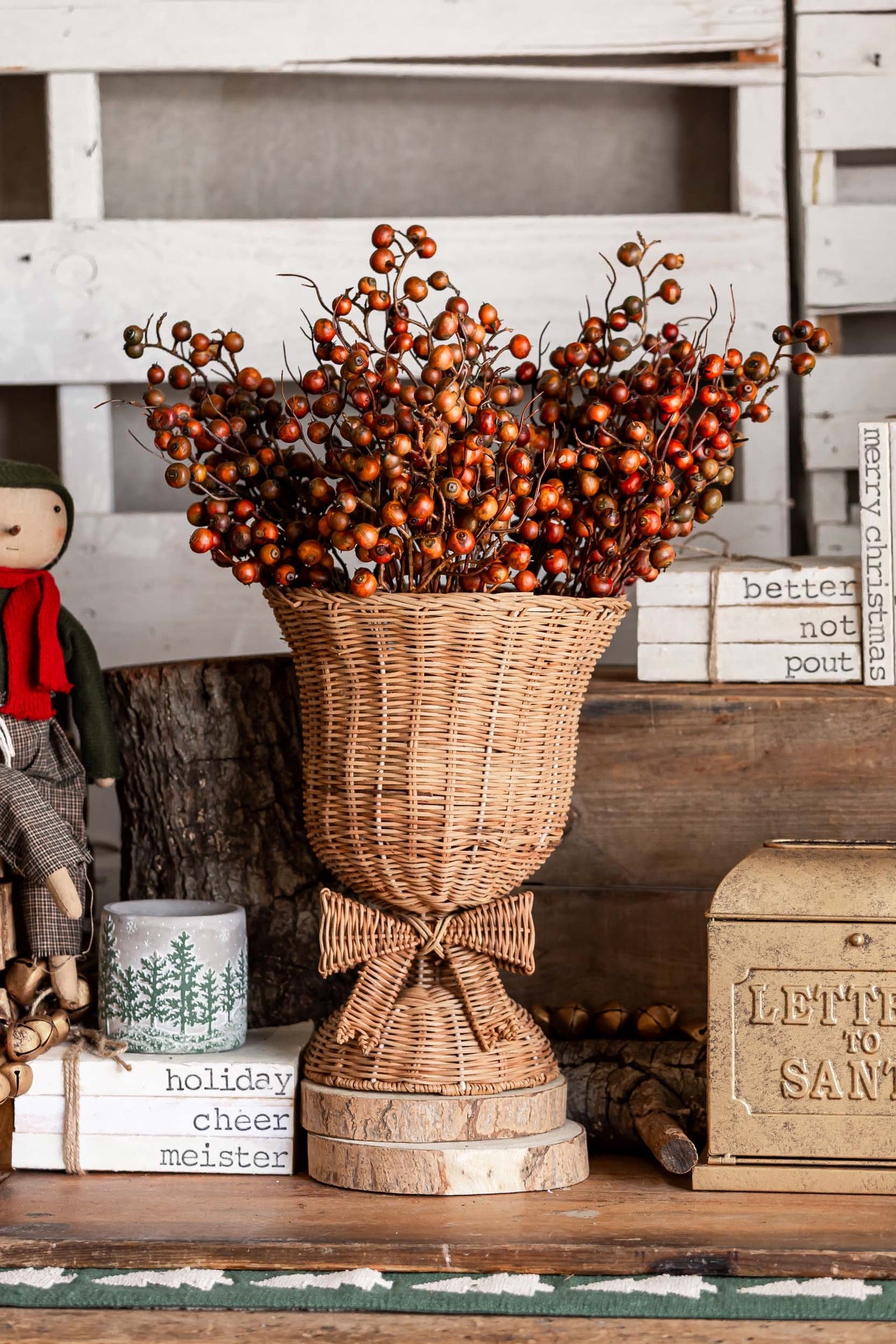 Festive Berry Bush Lancaster and Vintage