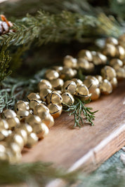 Golden Jingle Bells Garland Lancaster and Vintage