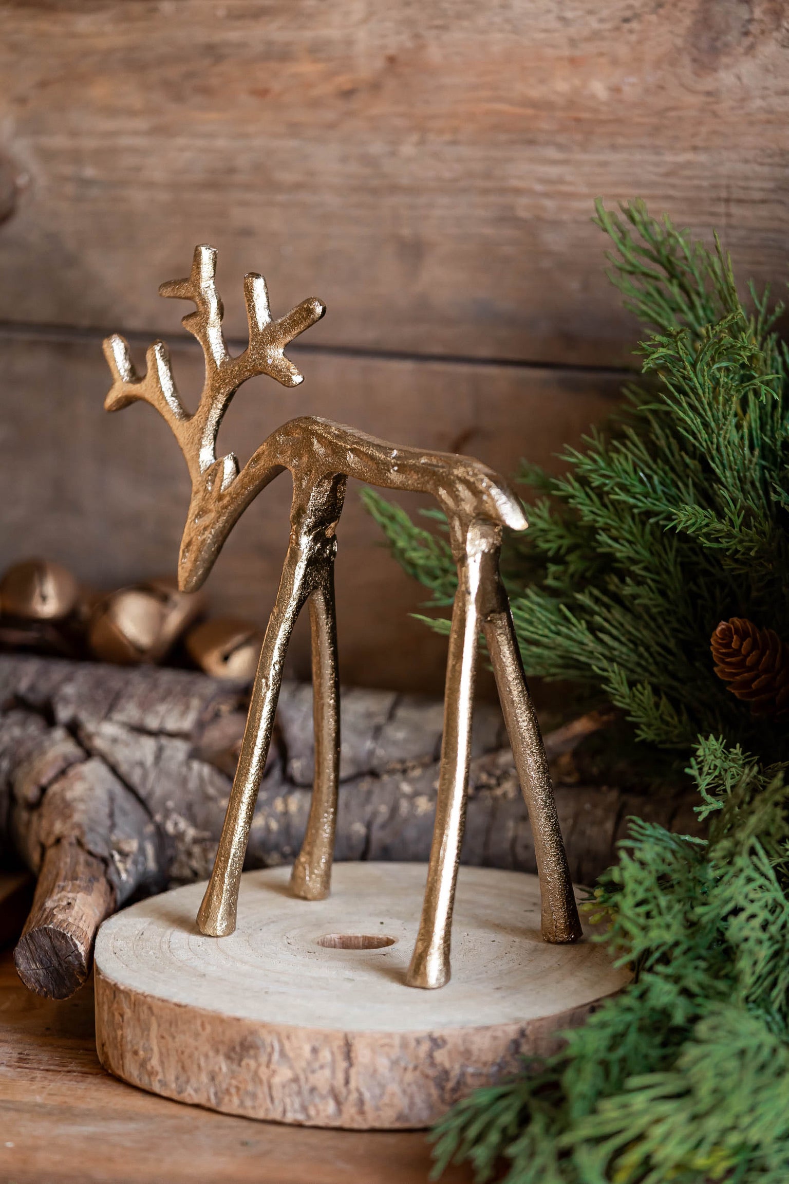 Gilded Reindeer Accent Decor