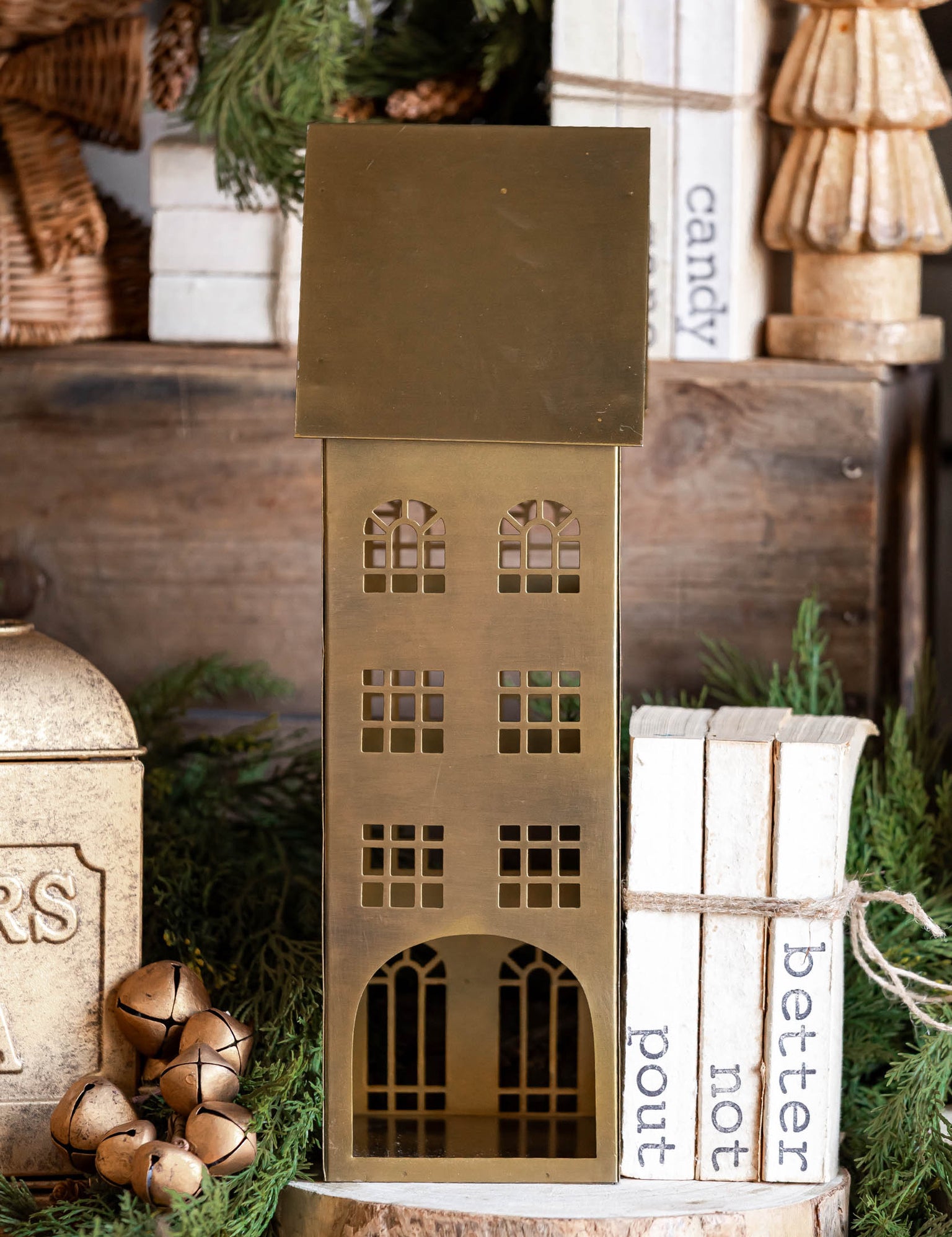 Gilded House (Tall) Accent Decor