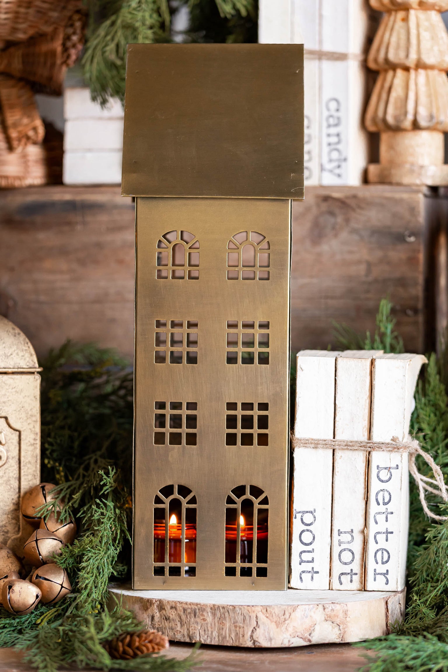 Gilded House (Tall) Accent Decor