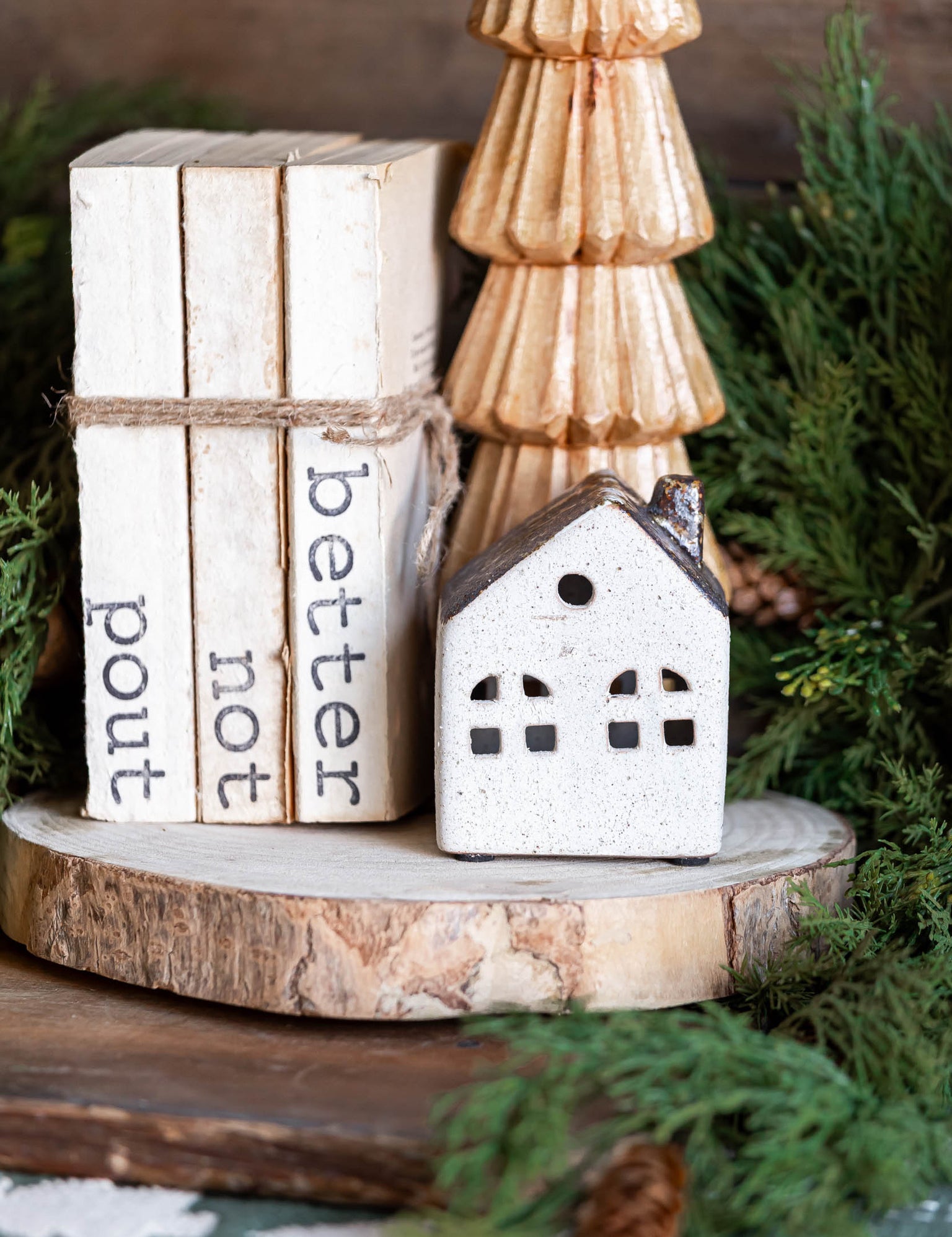 Stoneware Glazed House Creative Co-Op