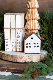 Stoneware Glazed House Creative Co-Op
