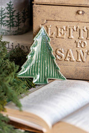 Glazed Stoneware Tree Plate Creative Co-Op
