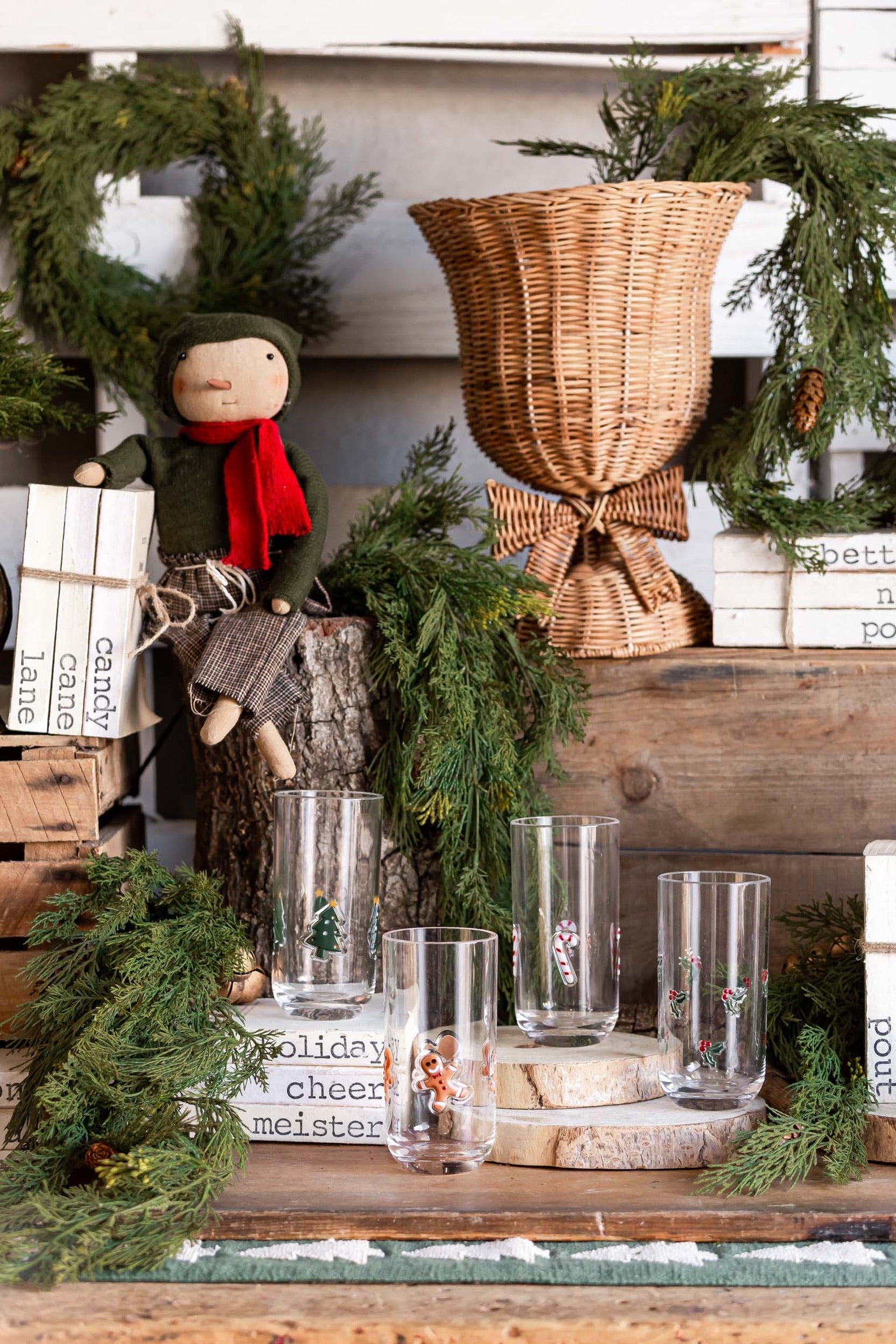 Holiday Icon Glass Creative Co-Op