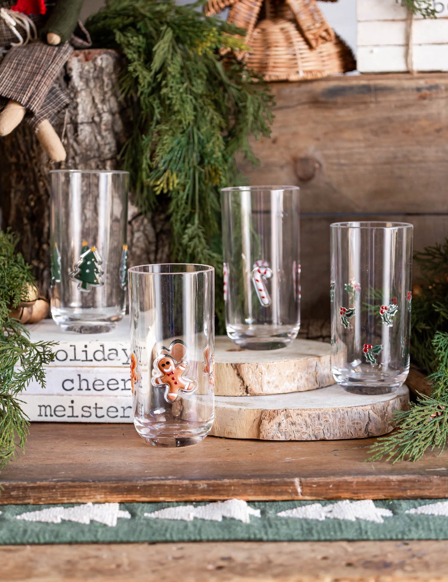Holiday Icon Glass Creative Co-Op