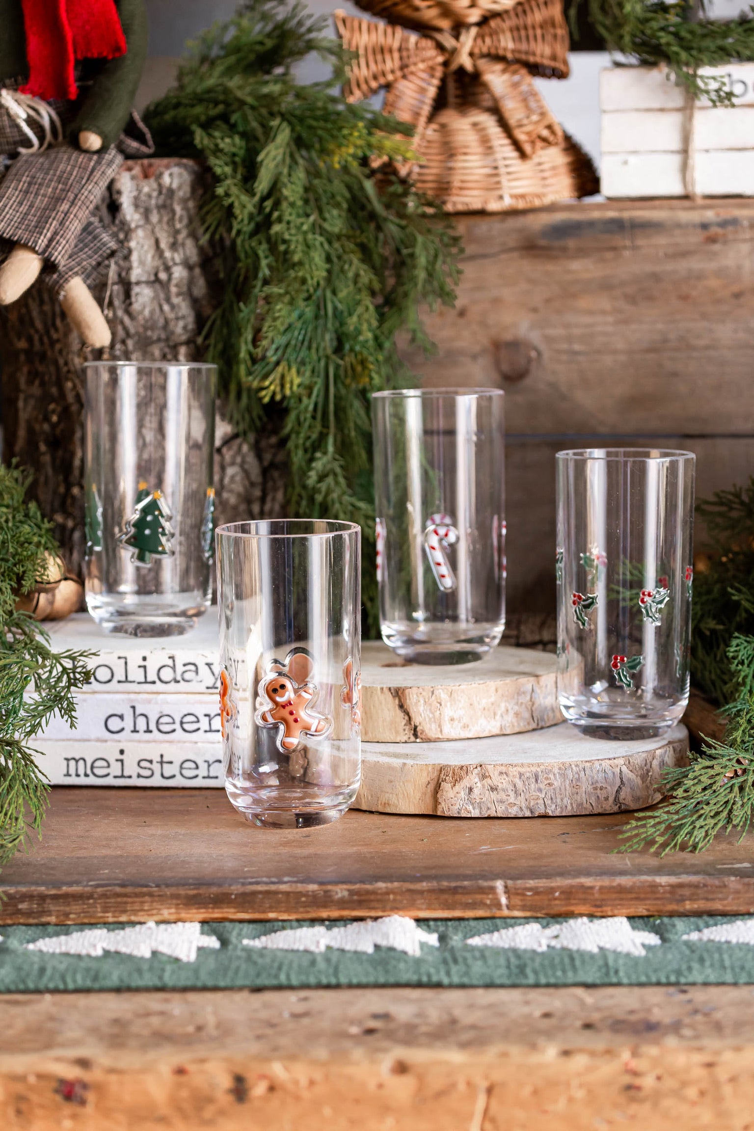 Holiday Icon Glass Creative Co-Op