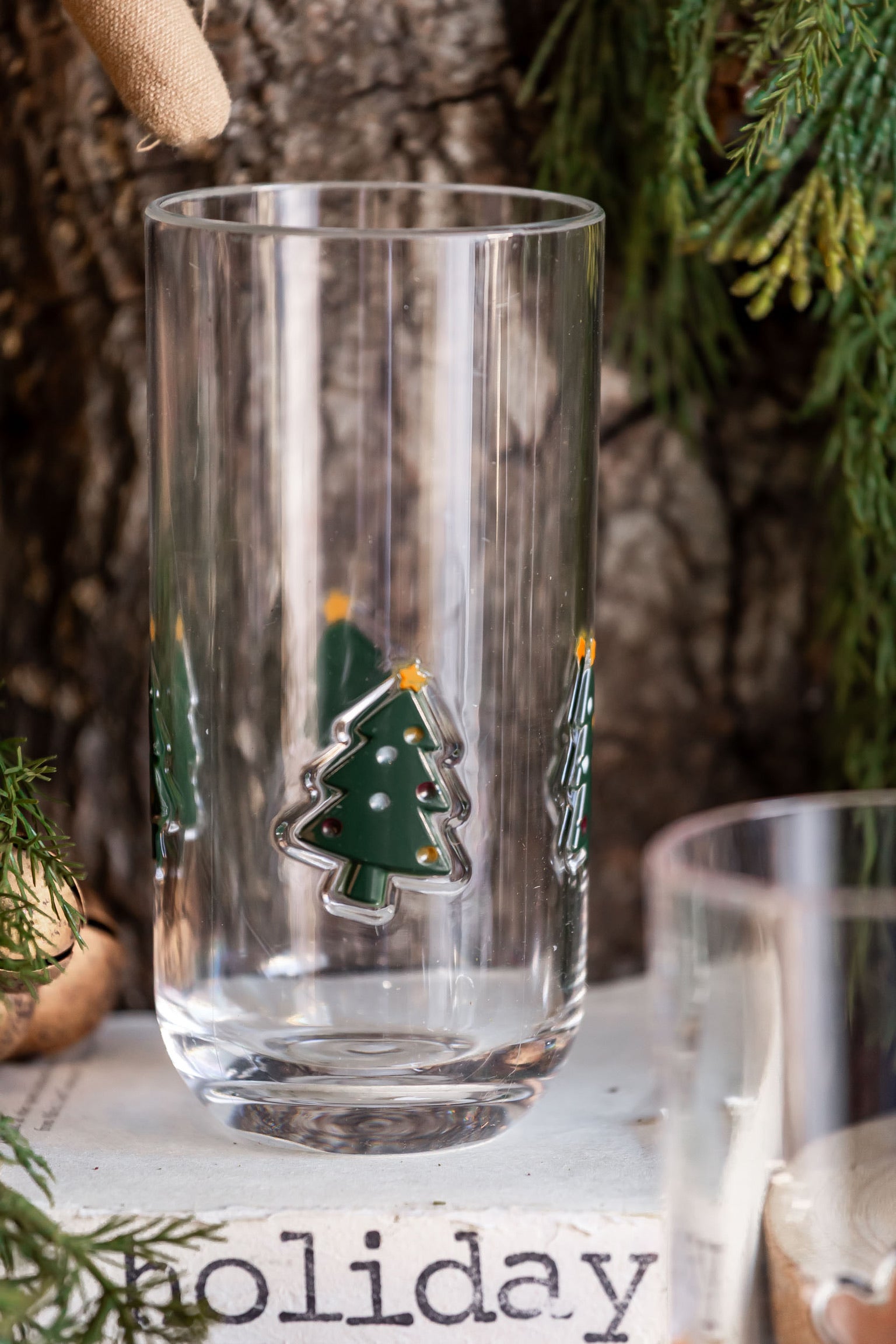 Holiday Icon Glass Creative Co-Op