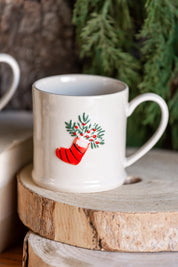 Stoneware Holiday Icon Mug Creative Co-Op