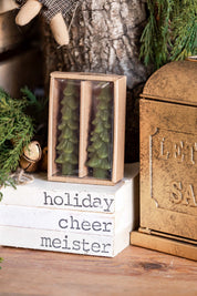 Unscented Tree Taper Candles Creative Co-Op