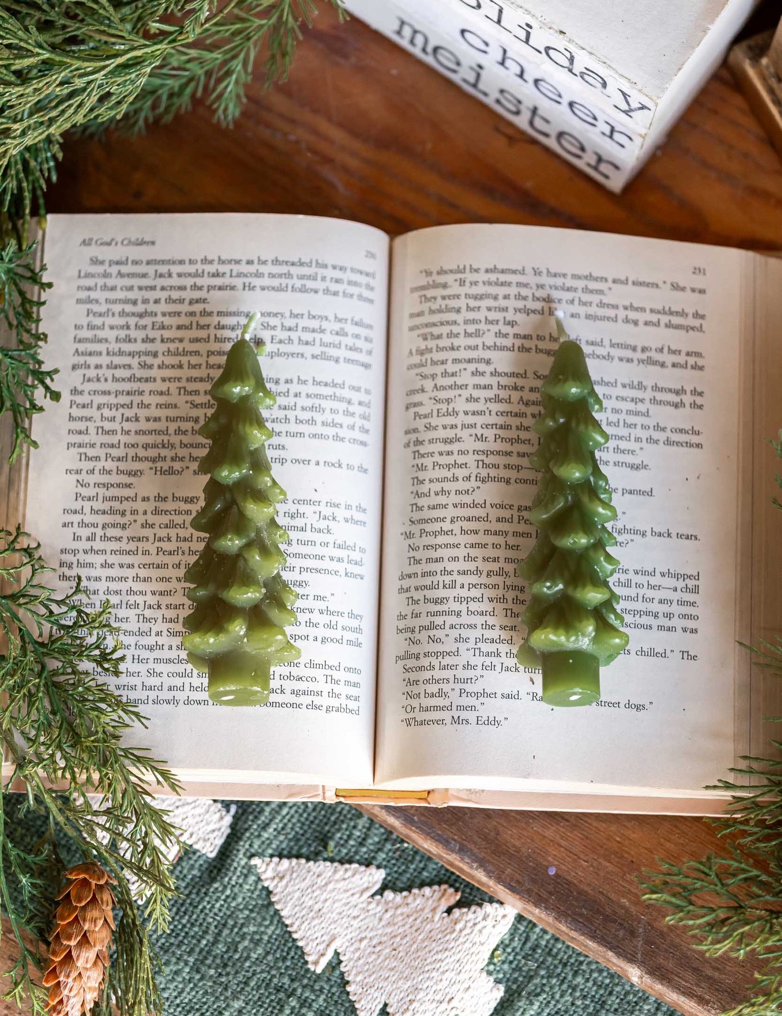 Unscented Tree Taper Candles Creative Co-Op
