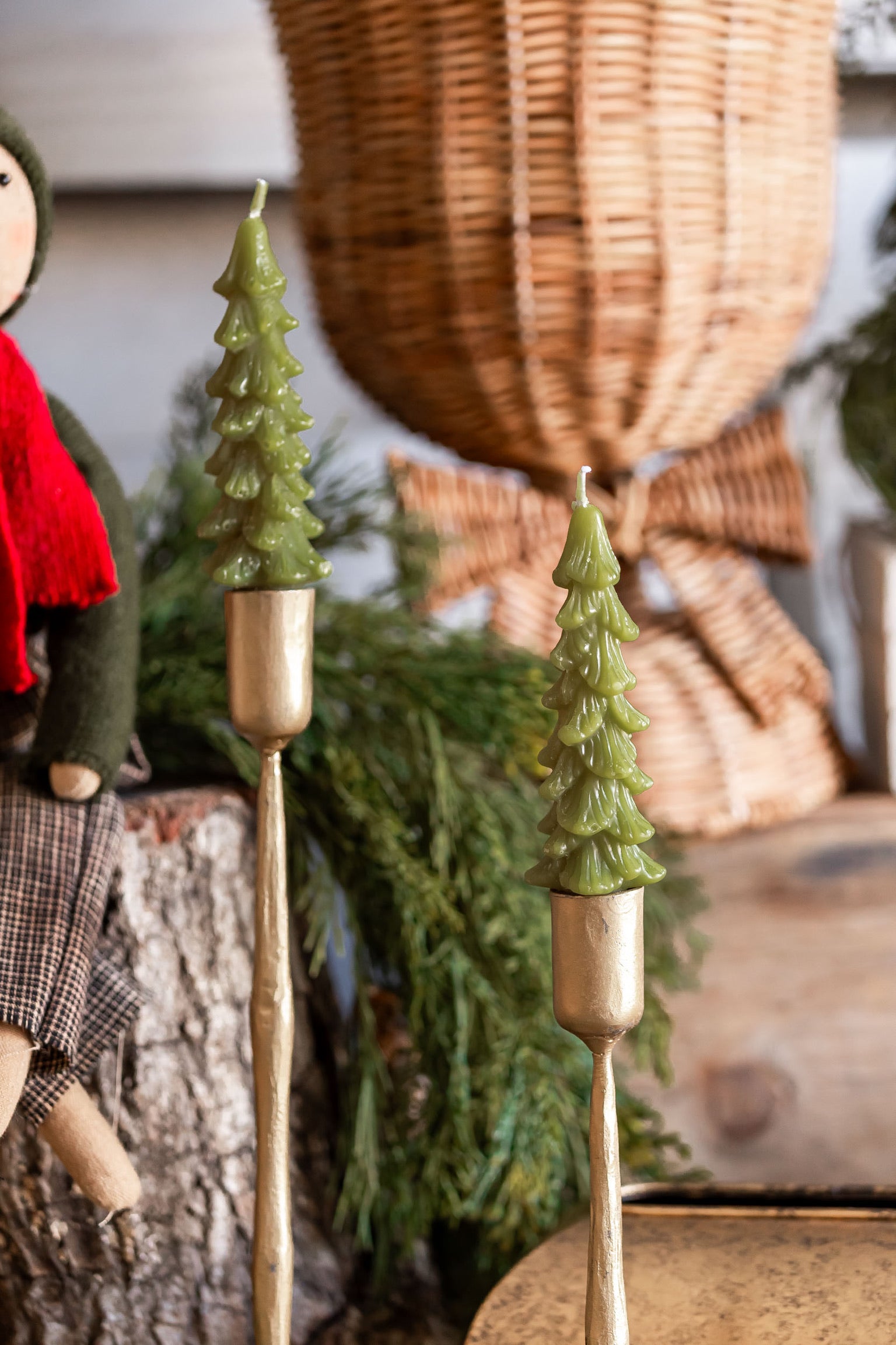 Unscented Tree Taper Candles Creative Co-Op