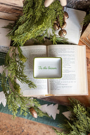 Stoneware Christmas Cheer Dish Creative Co-Op
