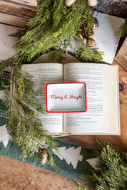 Stoneware Christmas Cheer Dish Creative Co-Op