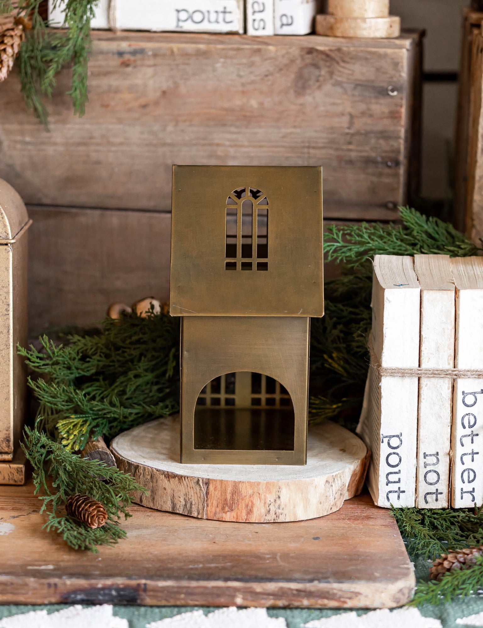 Gilded House (Small) Accent Decor