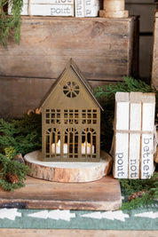 Gilded House (Small) Accent Decor
