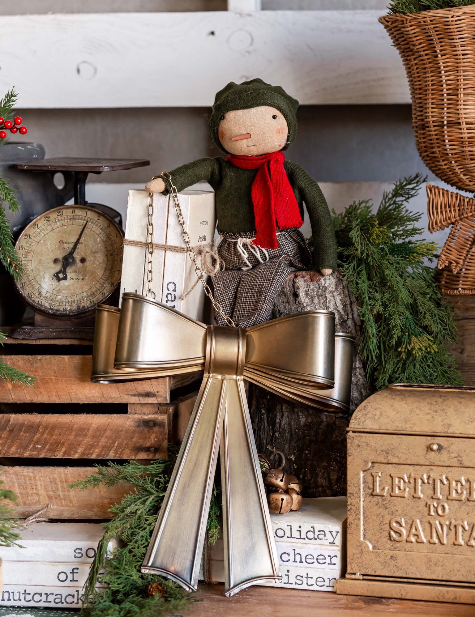 Gold Metal Hanging Bow The Little Burlap Barn