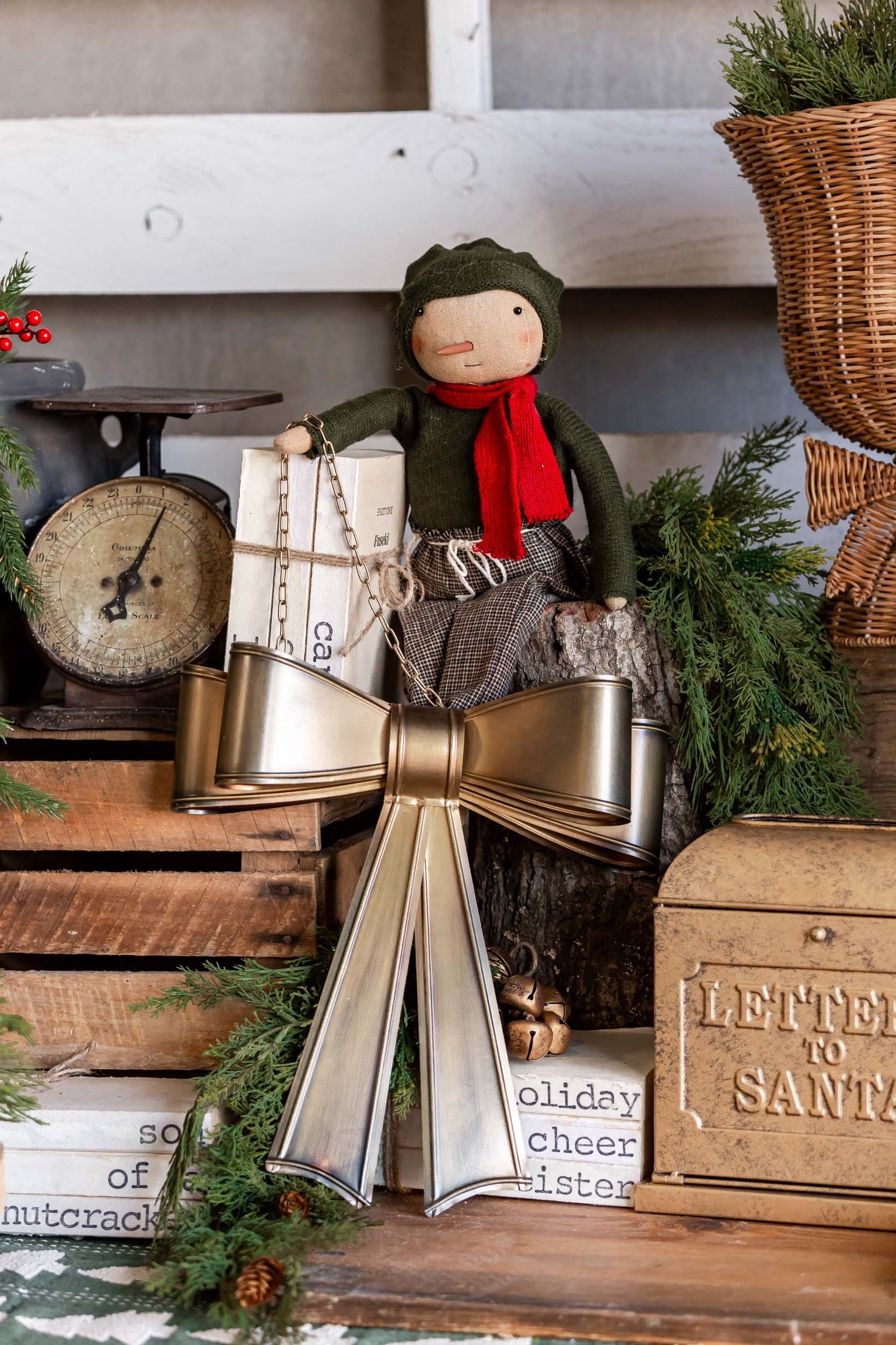 Gold Metal Hanging Bow The Little Burlap Barn