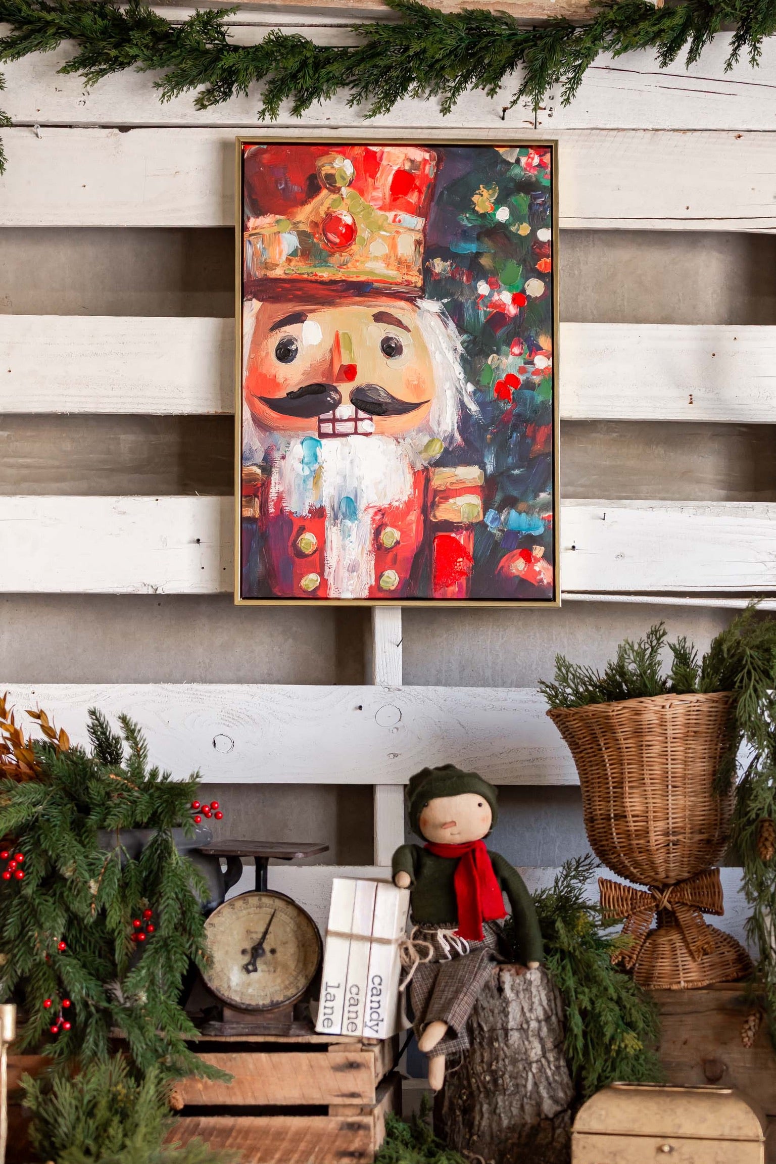 Jeweled Crown Nutcracker Canvas Print Raz Imports