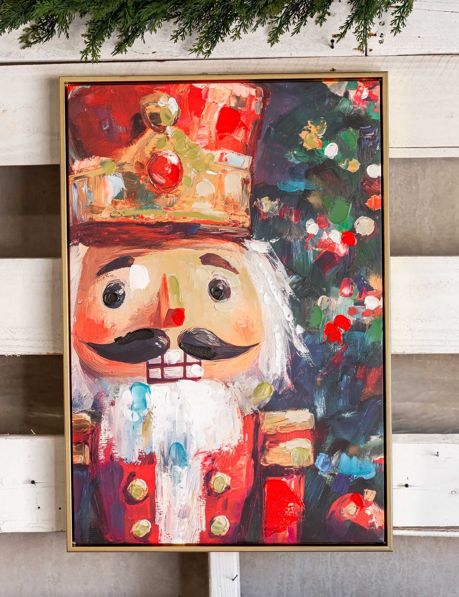 Jeweled Crown Nutcracker Canvas Print Raz Imports