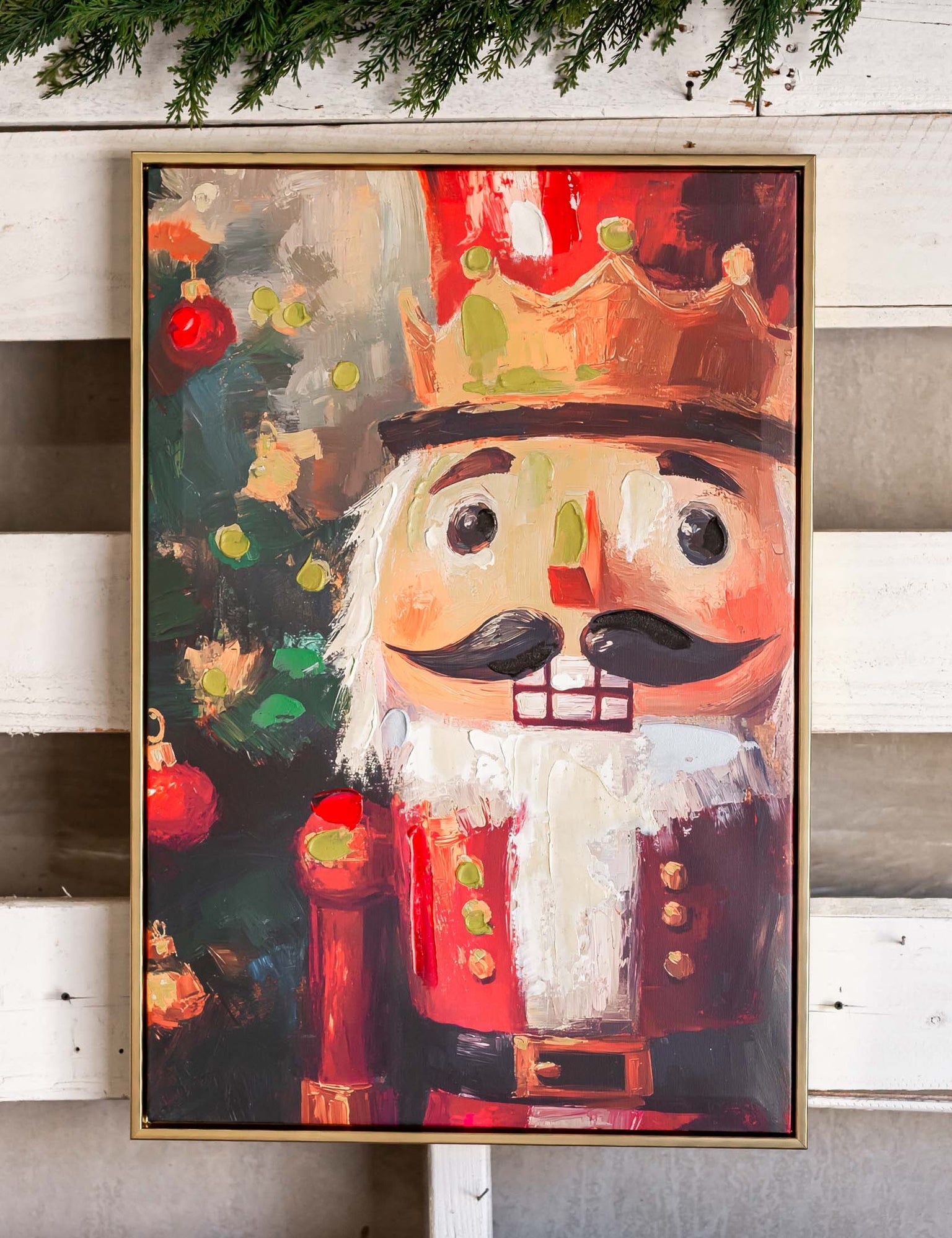 Crowned Nutcracker Canvas Print Raz Imports