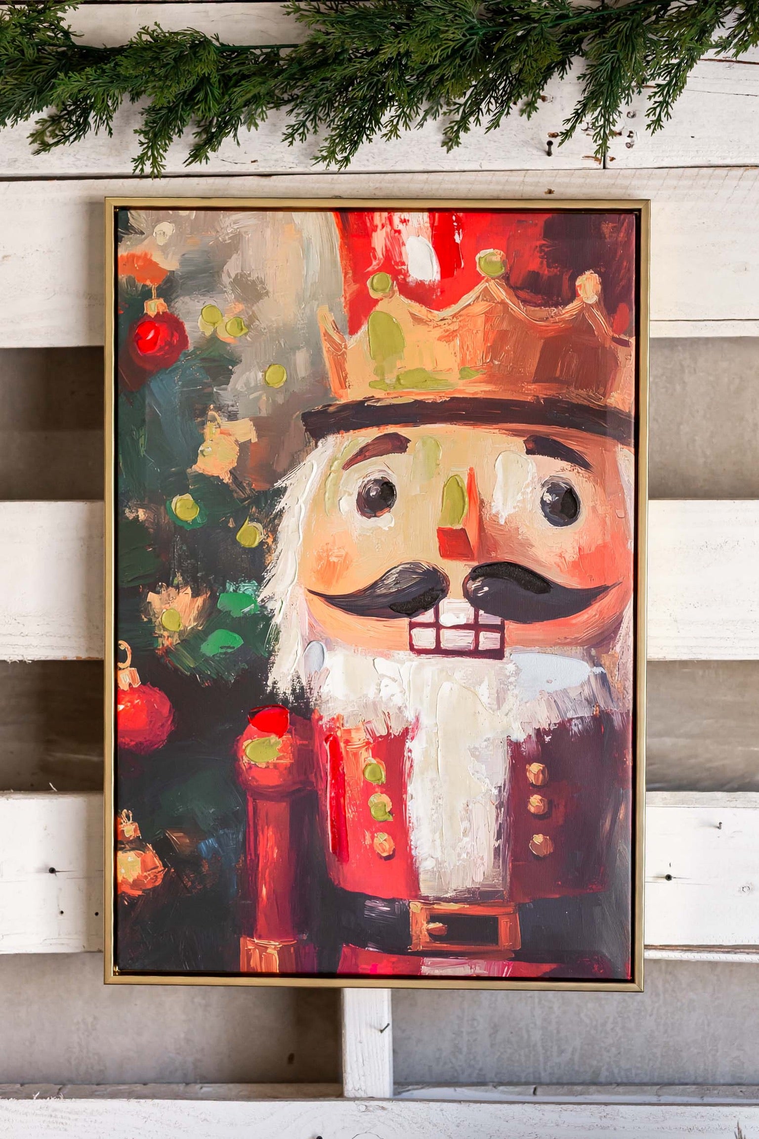 Crowned Nutcracker Canvas Print Raz Imports