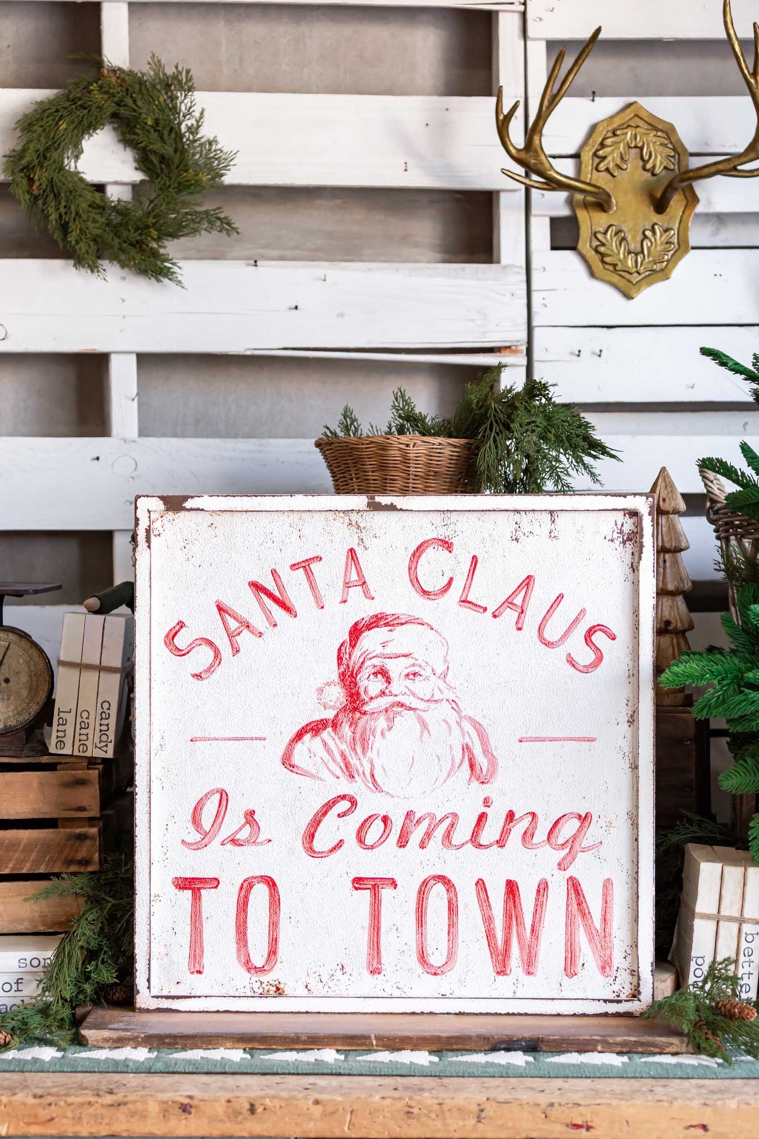 Santa Claus is Coming to Town Sign