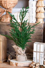 Burlap Potted Tree Raz Imports