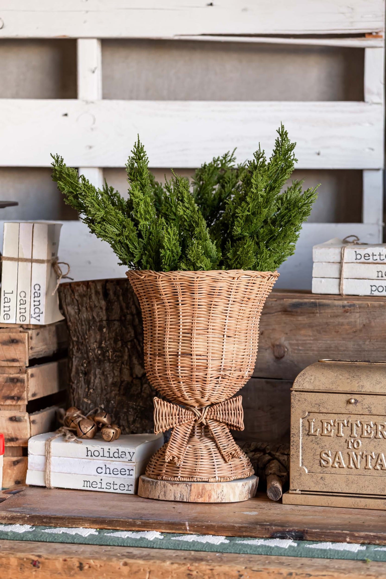 Green Cedar Stem Raz Imports