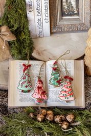 Hand-Made Beaded Christmas Tree Ornament Creative Co-Op