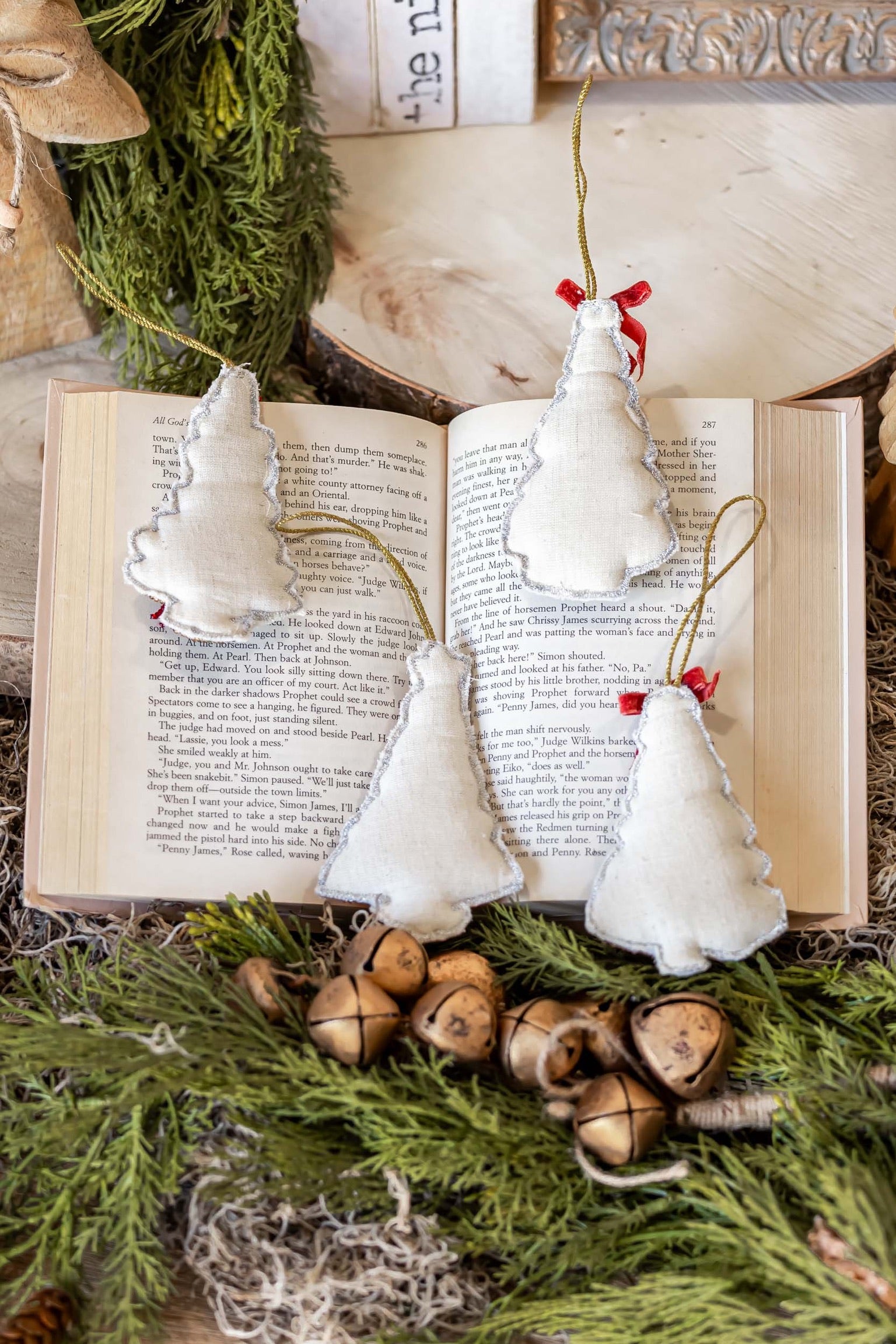 Hand-Made Beaded Christmas Tree Ornament Creative Co-Op