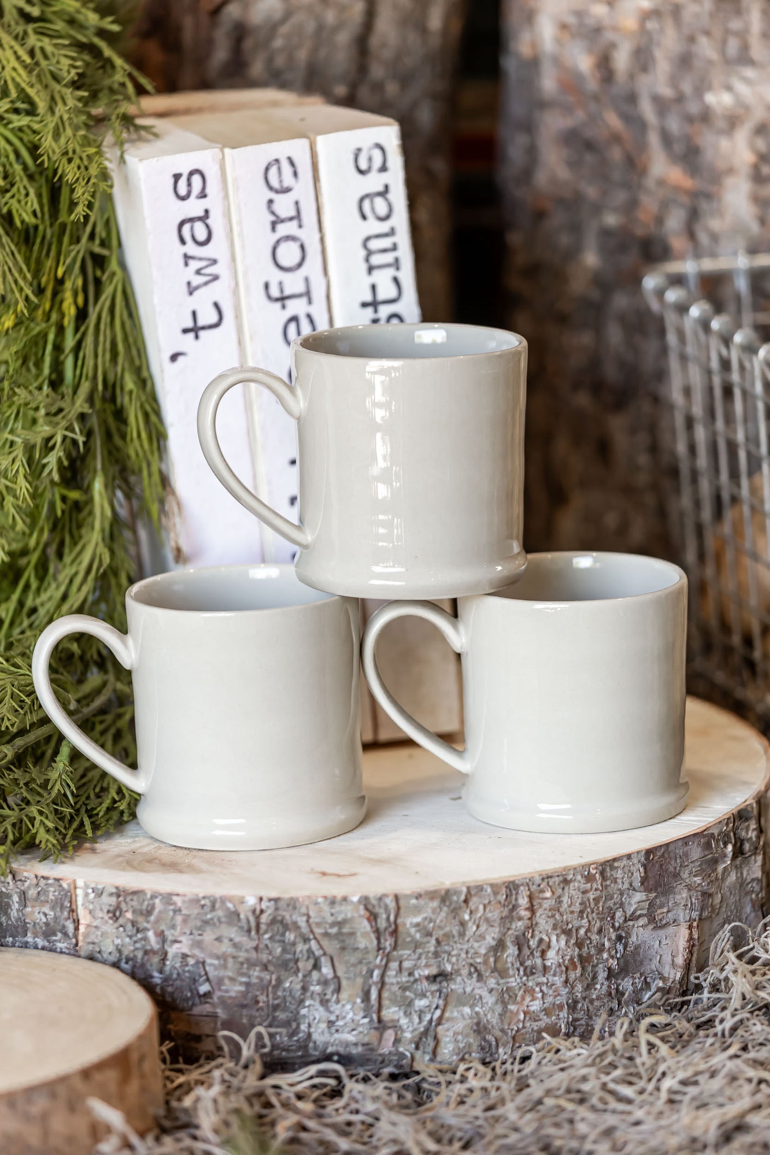 Stoneware Holiday Icon Mug Creative Co-Op