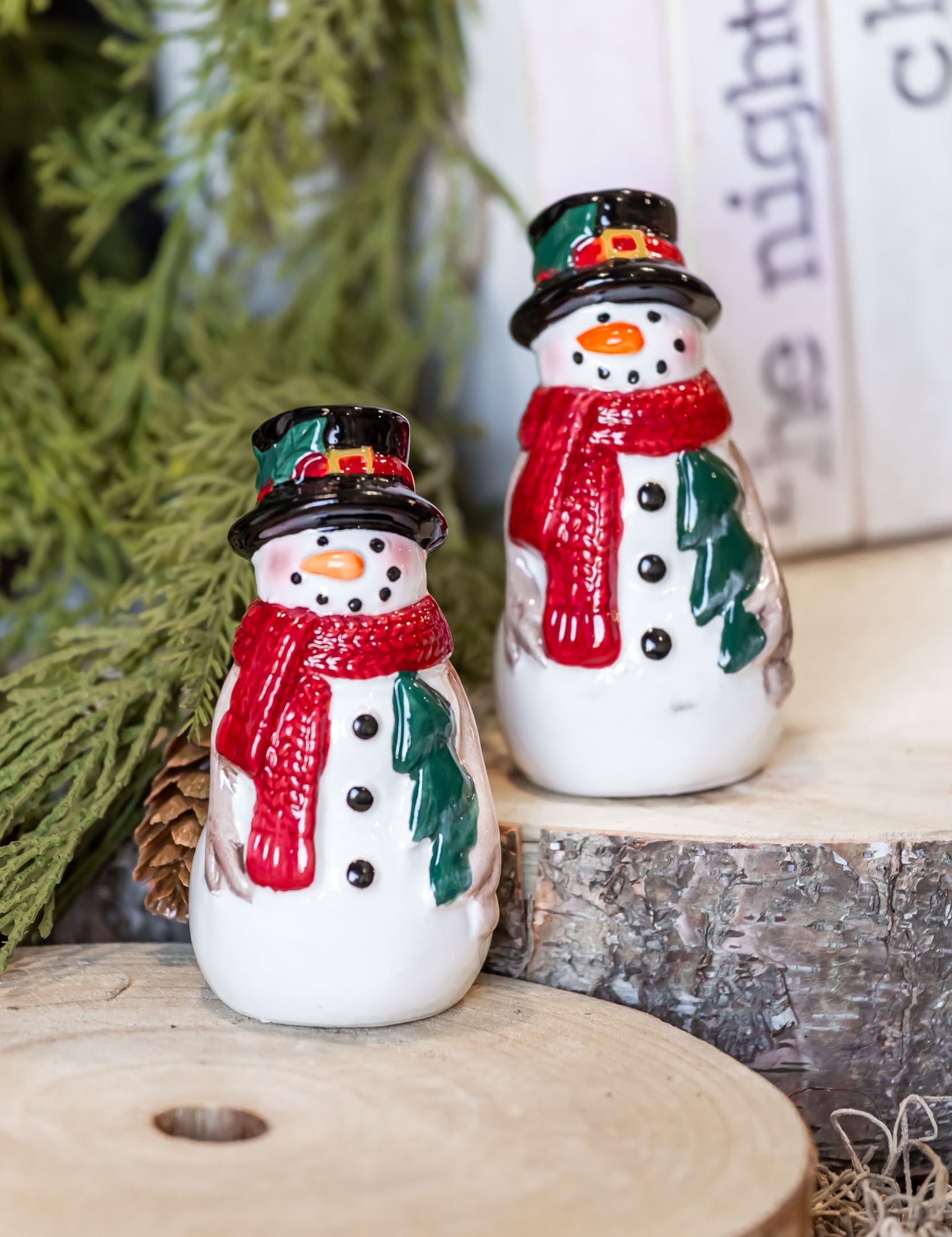 Happy Snowmen S+P Shakers The Little Burlap Barn