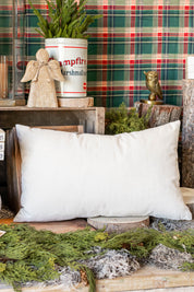 Mistletoe Stripe Pillow Creative Co-Op