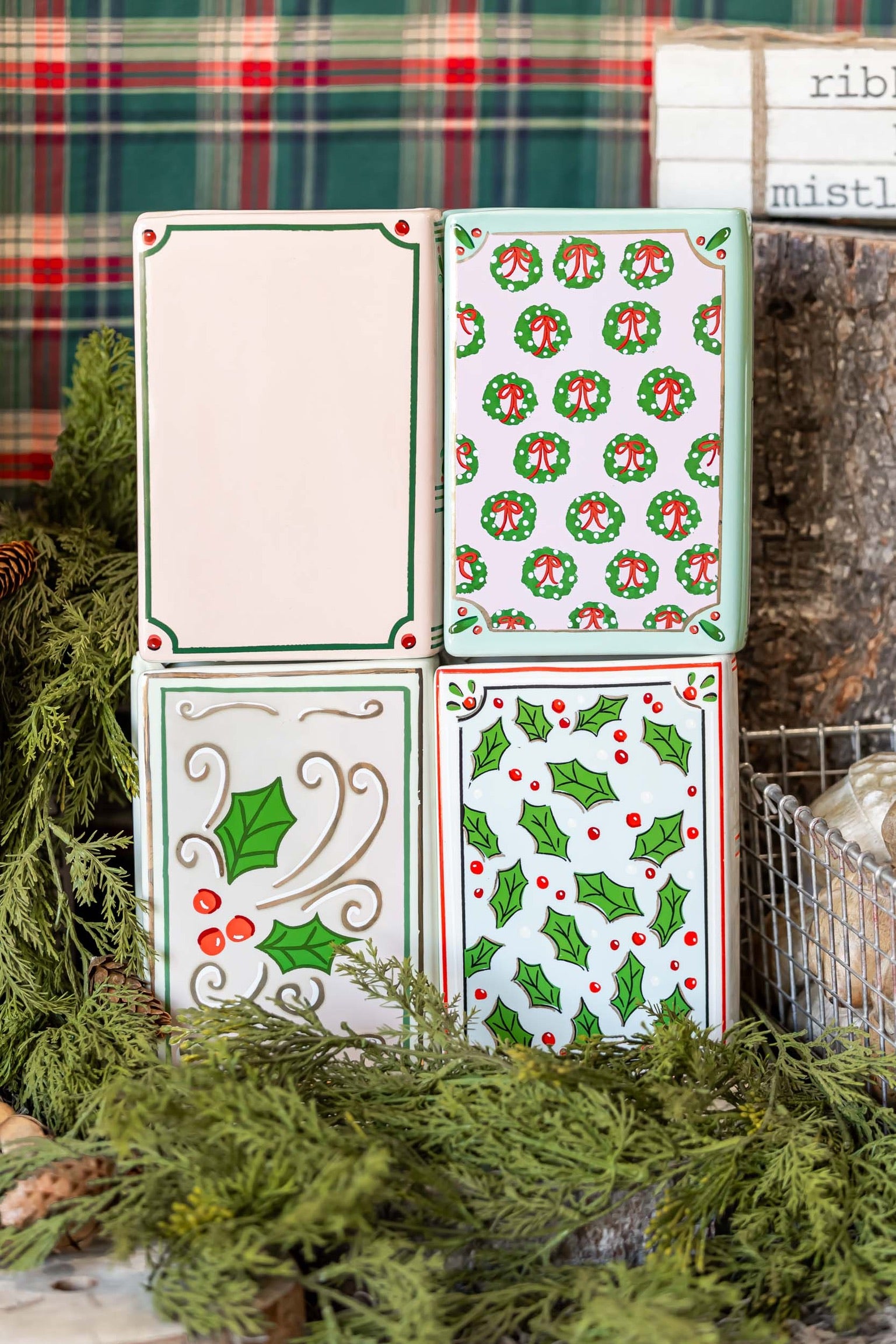 Holiday Book Shaped Vase Creative Co-Op
