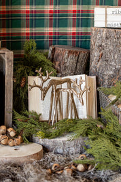 Gilded Reindeer Accent Decor