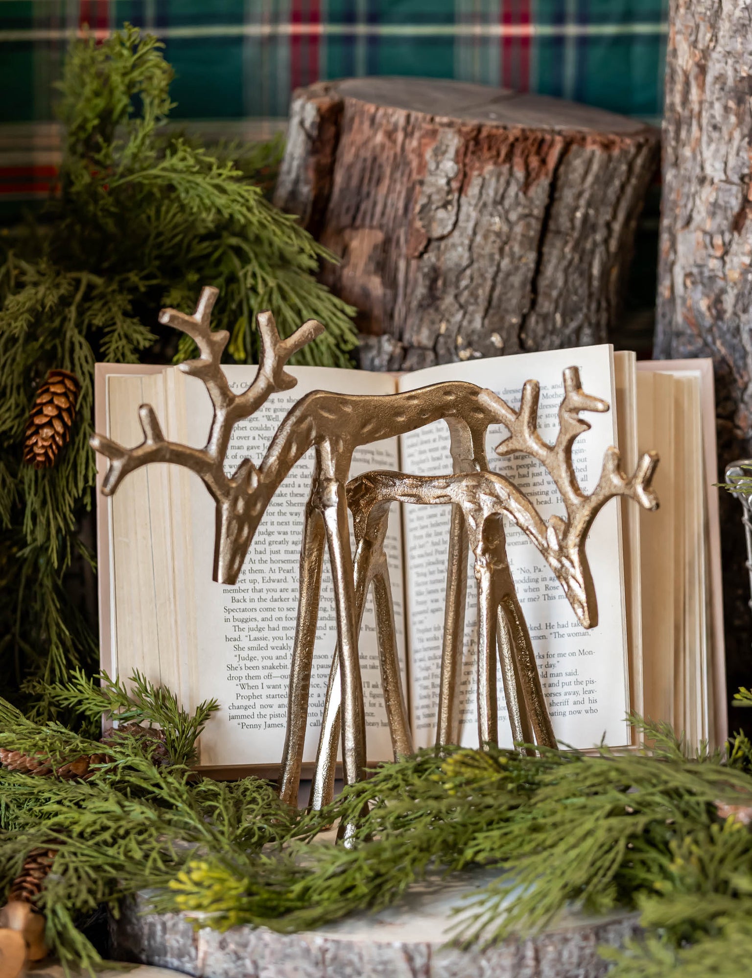 Gilded Reindeer Accent Decor