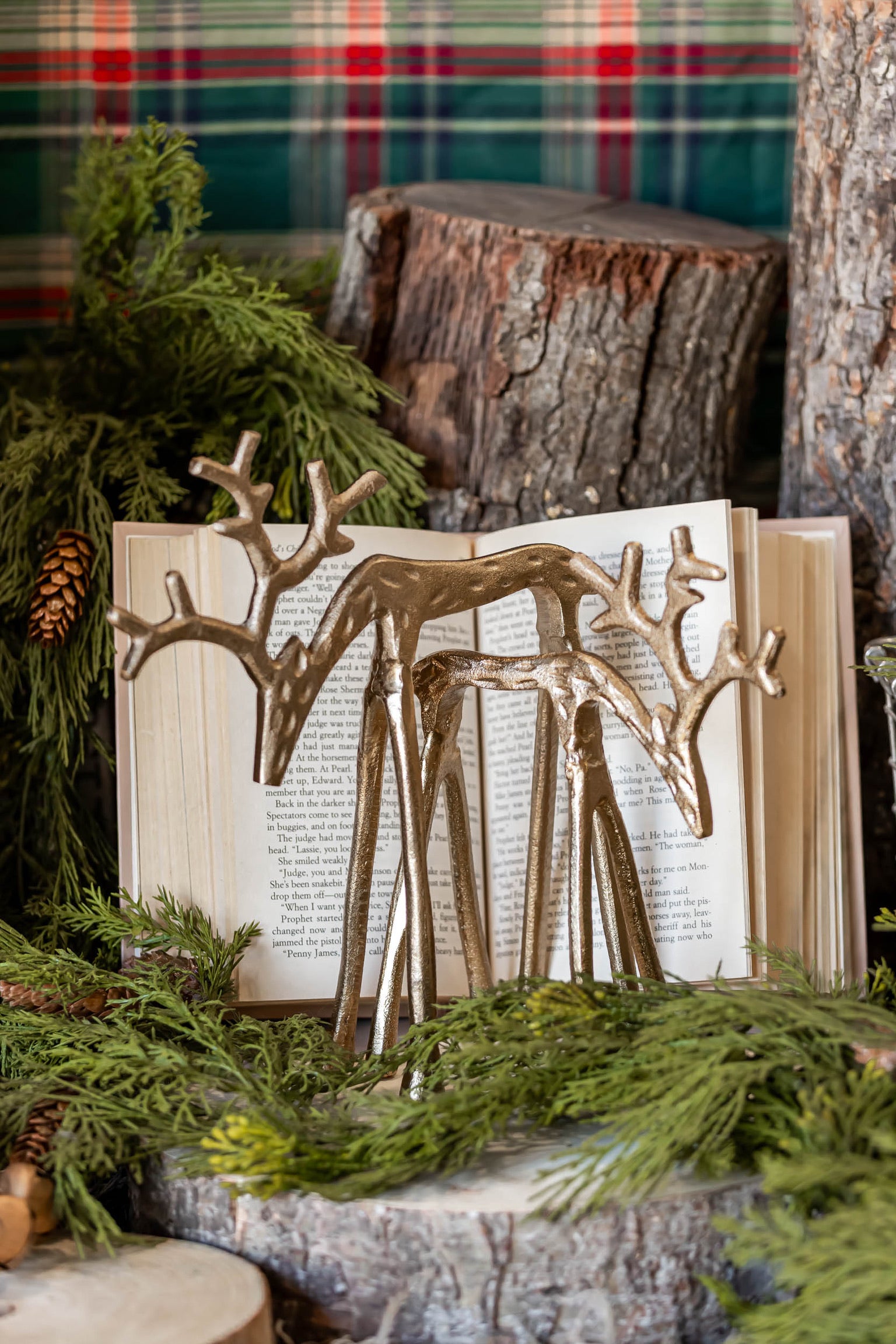 Gilded Reindeer Accent Decor