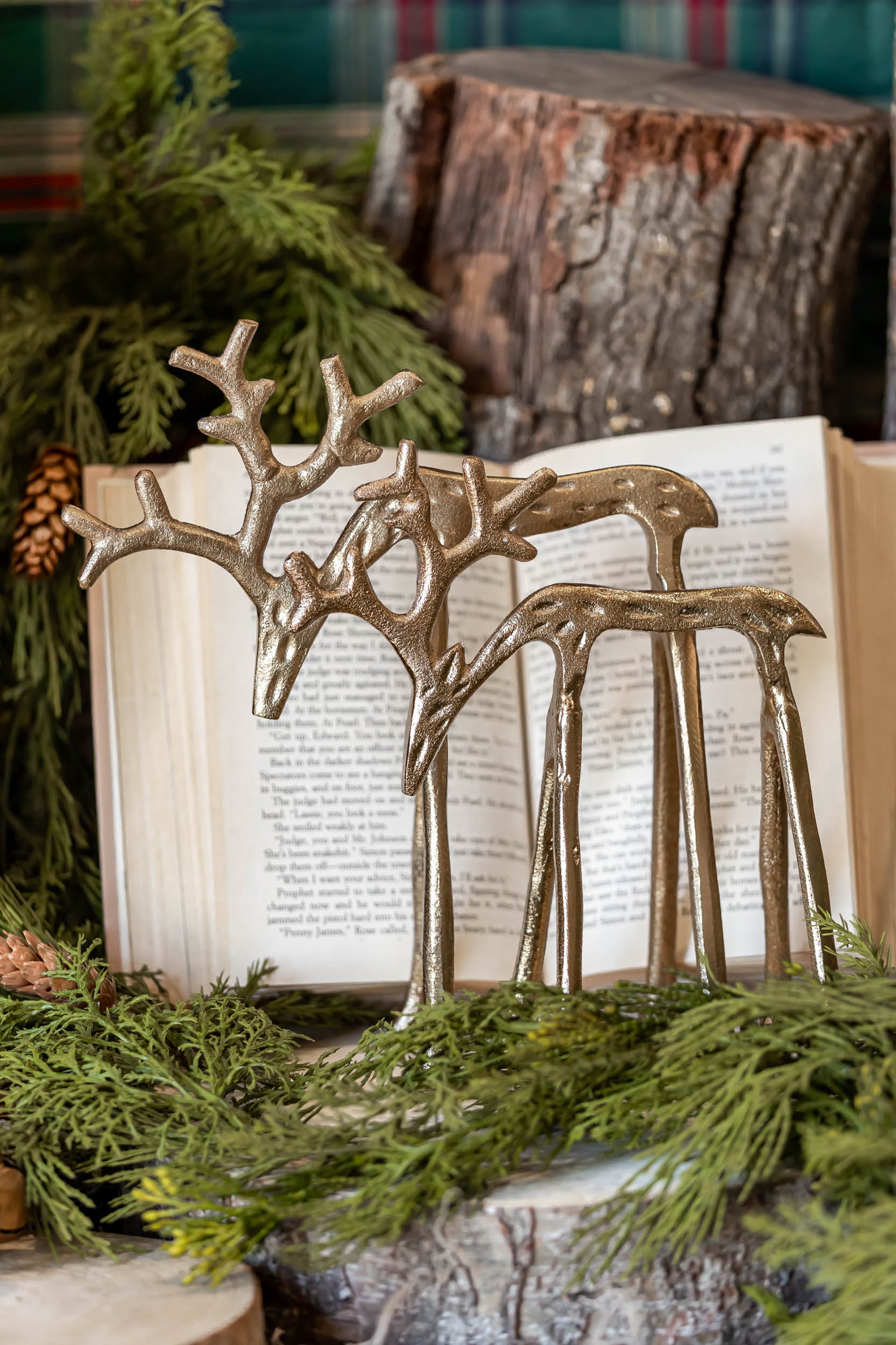 Gilded Reindeer Accent Decor