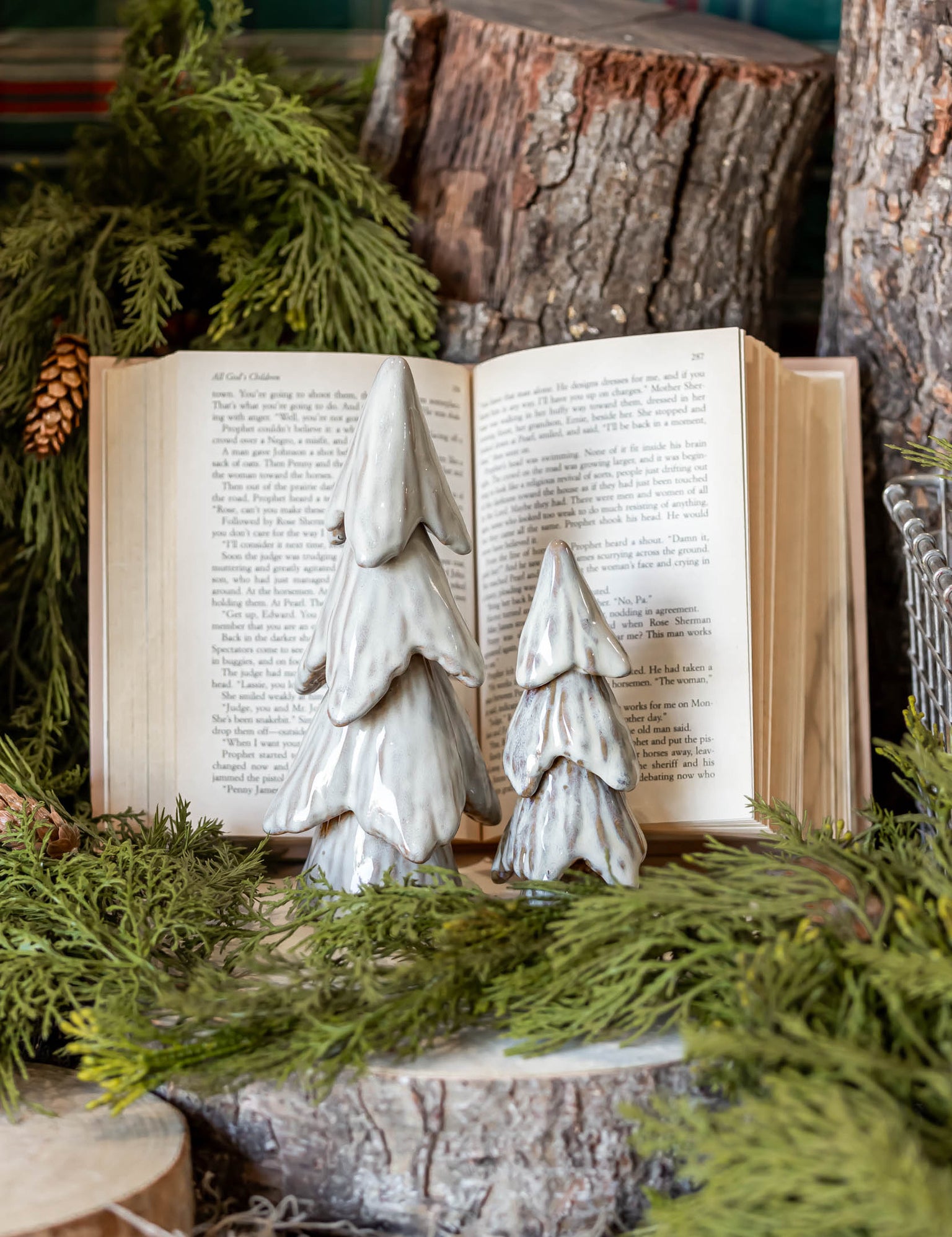 Glazed Stoneware Tree Creative Co-Op