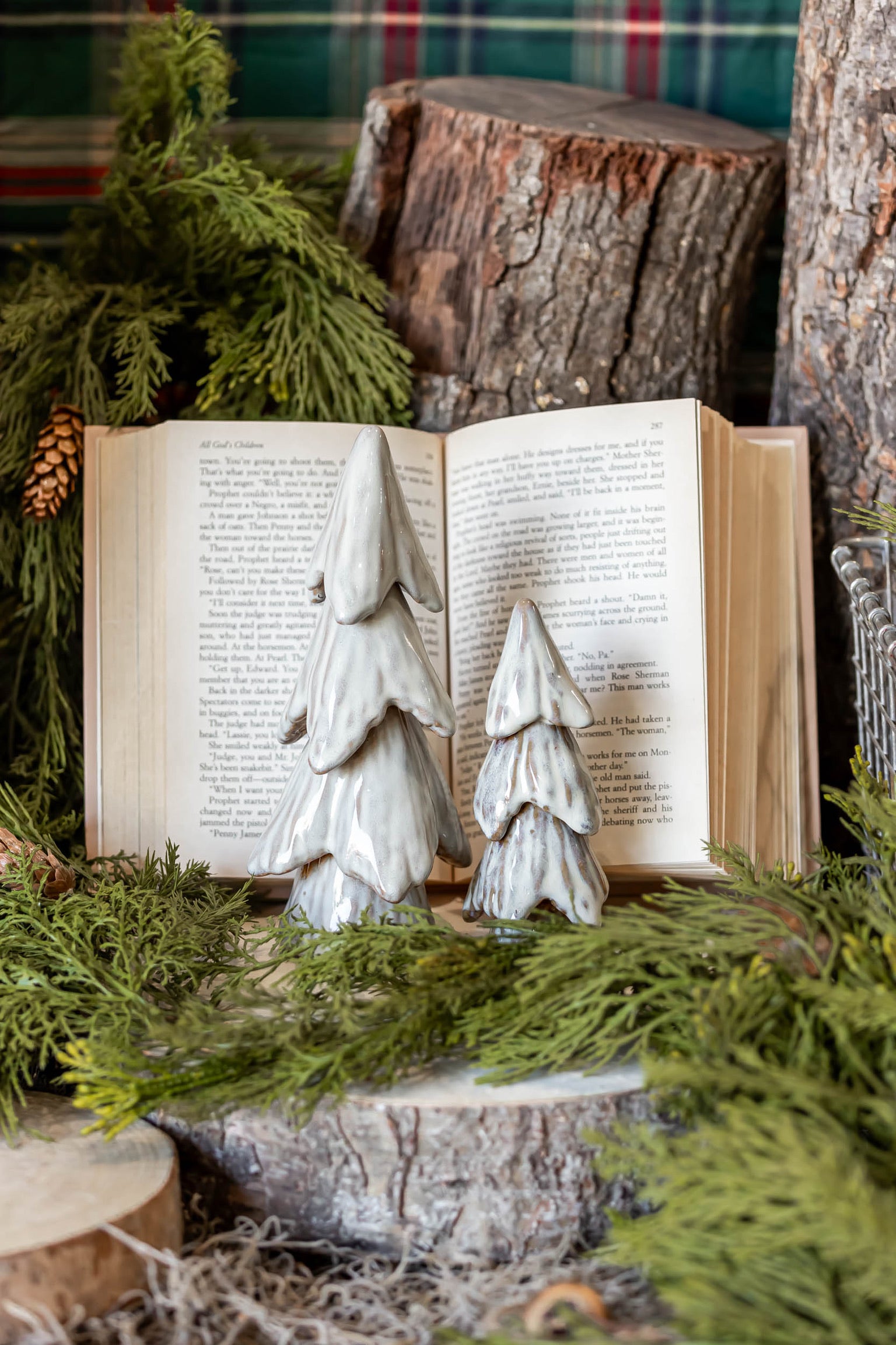 Glazed Stoneware Tree Creative Co-Op
