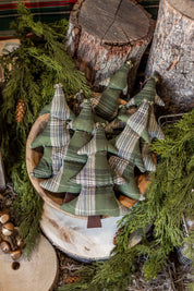 Plaid Tree Ornament Creative Co-Op
