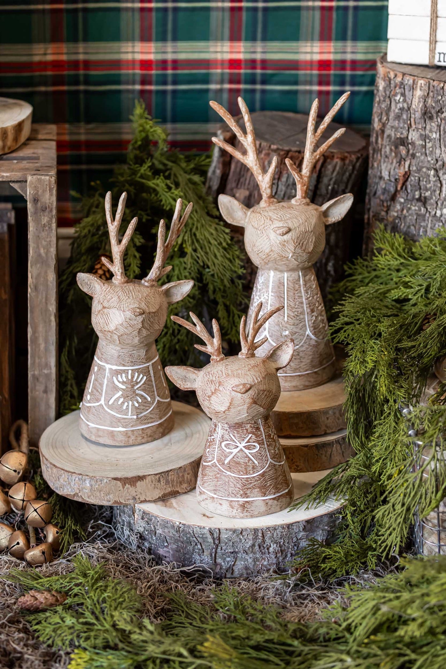 Carved Reindeer Raz Imports