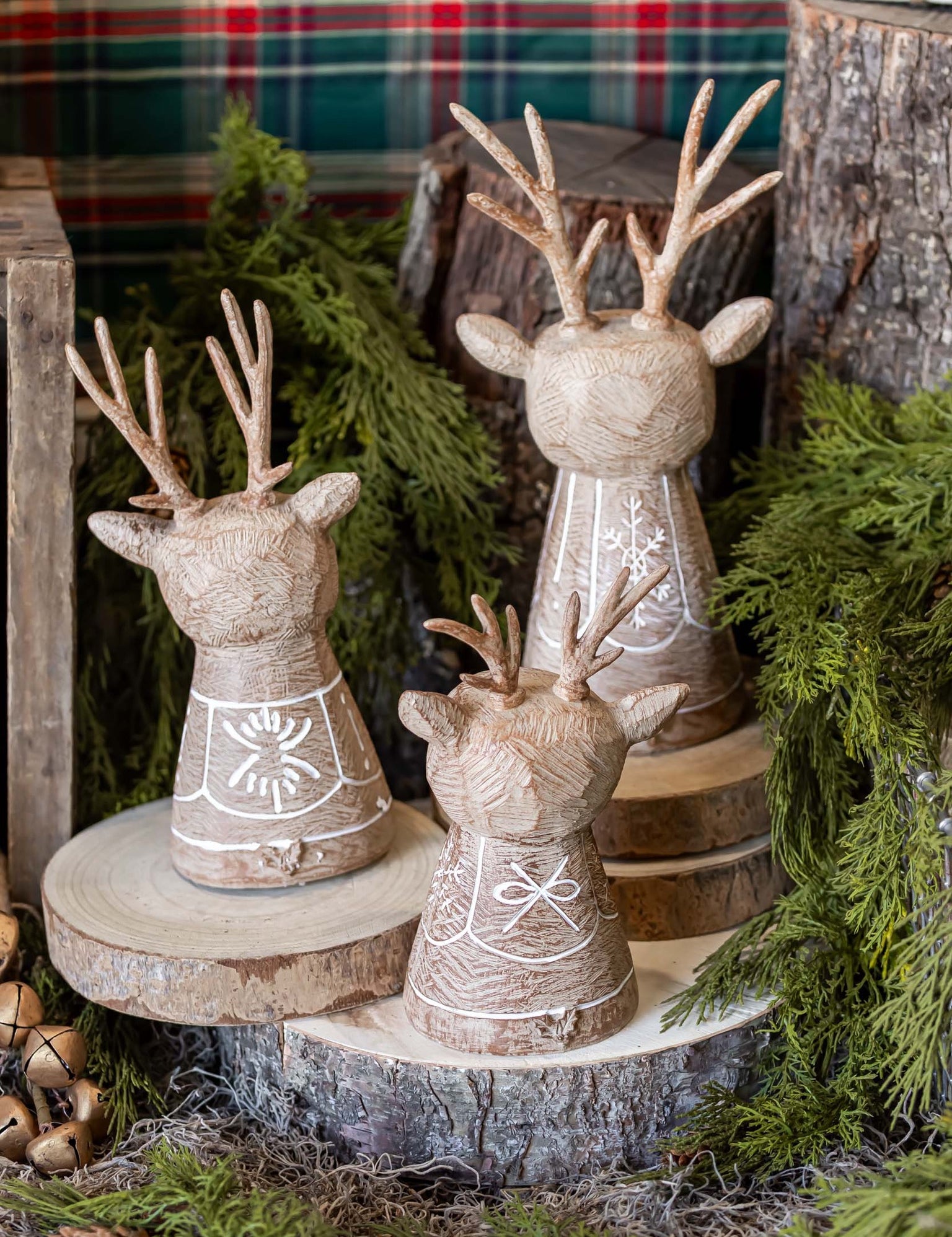 Carved Reindeer Raz Imports