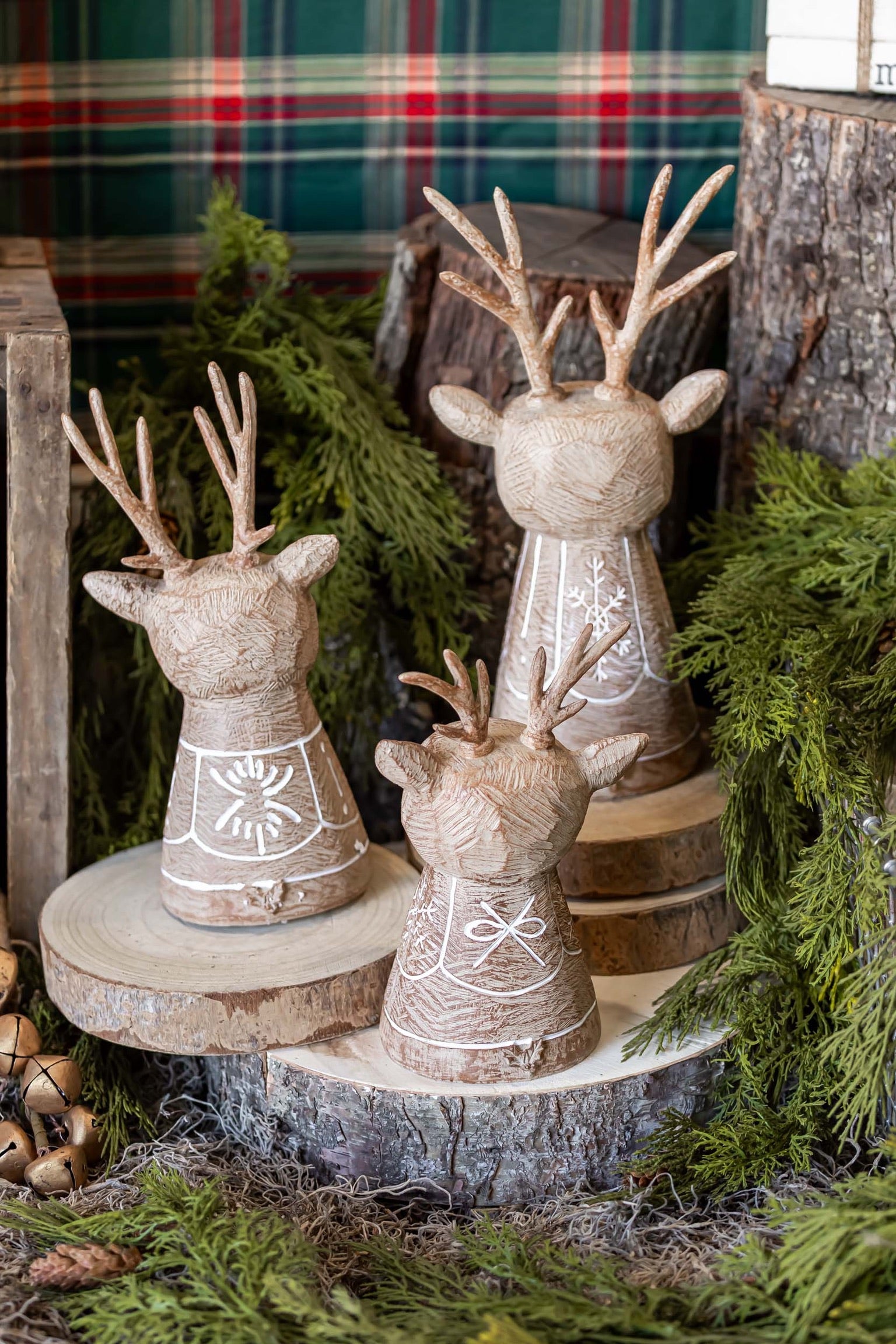 Carved Reindeer Raz Imports
