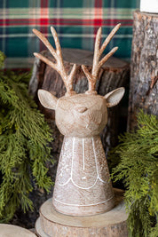 Carved Reindeer Raz Imports